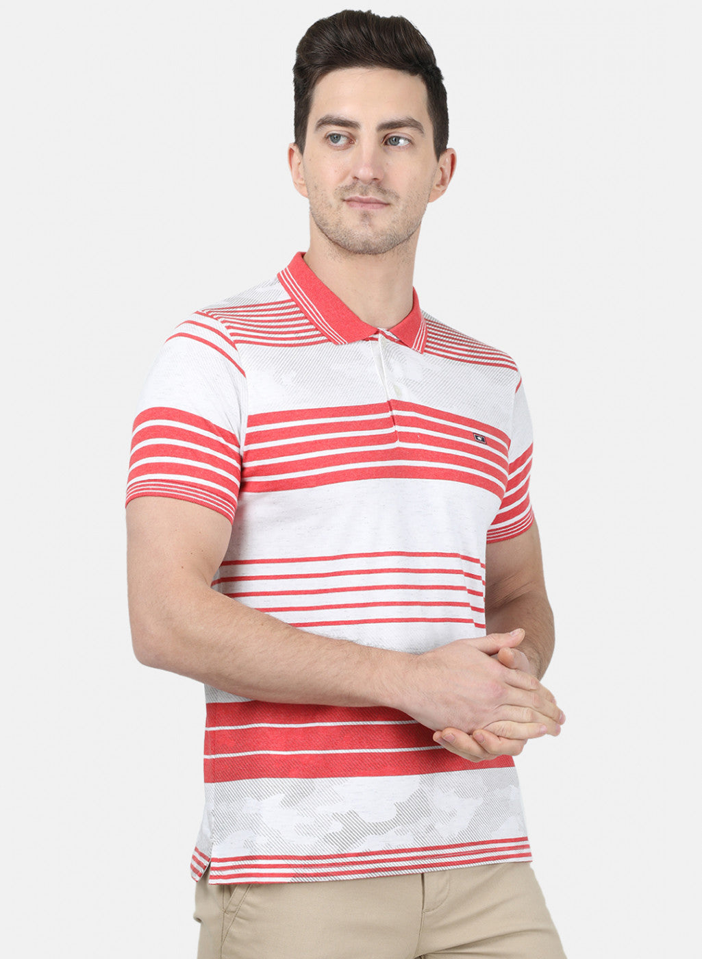 Mens Pink Stripe T-Shirt