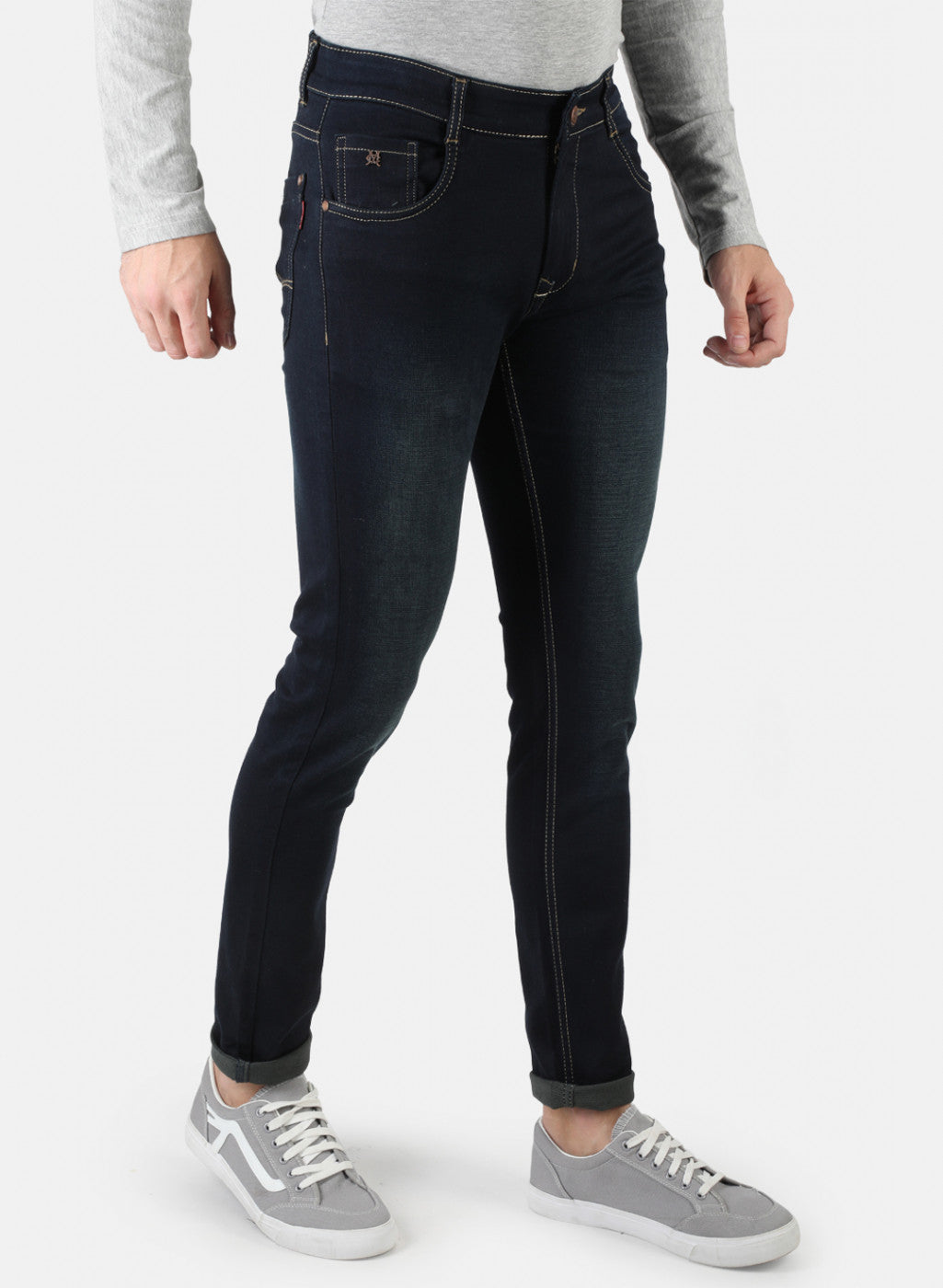 Men Grey Skinny Fit Denim
