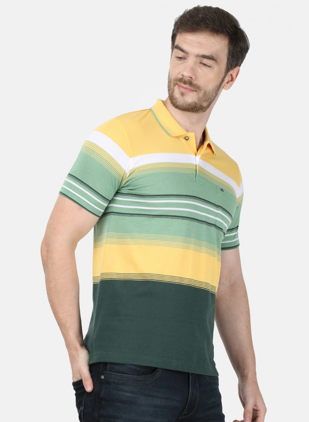 Mens Yellow Stripe T-Shirt