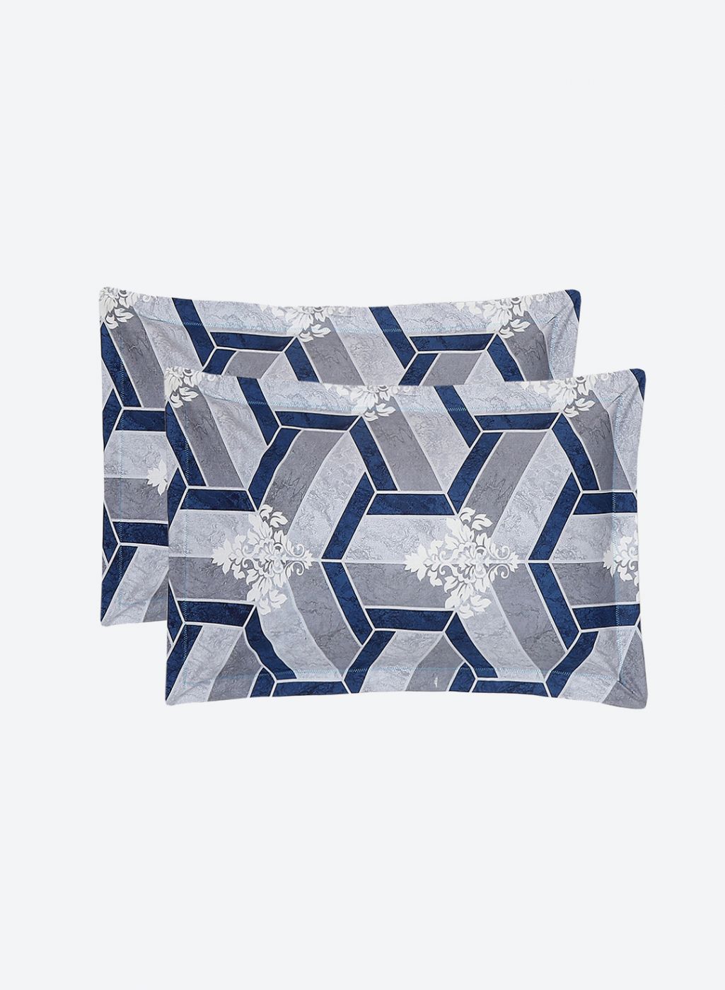 120TC Pure Cotton Queen Bedsheet with 2 Pillow Covers