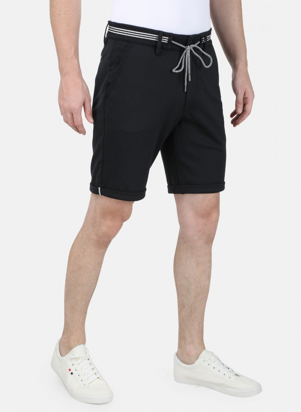 Mens Black Plain Short