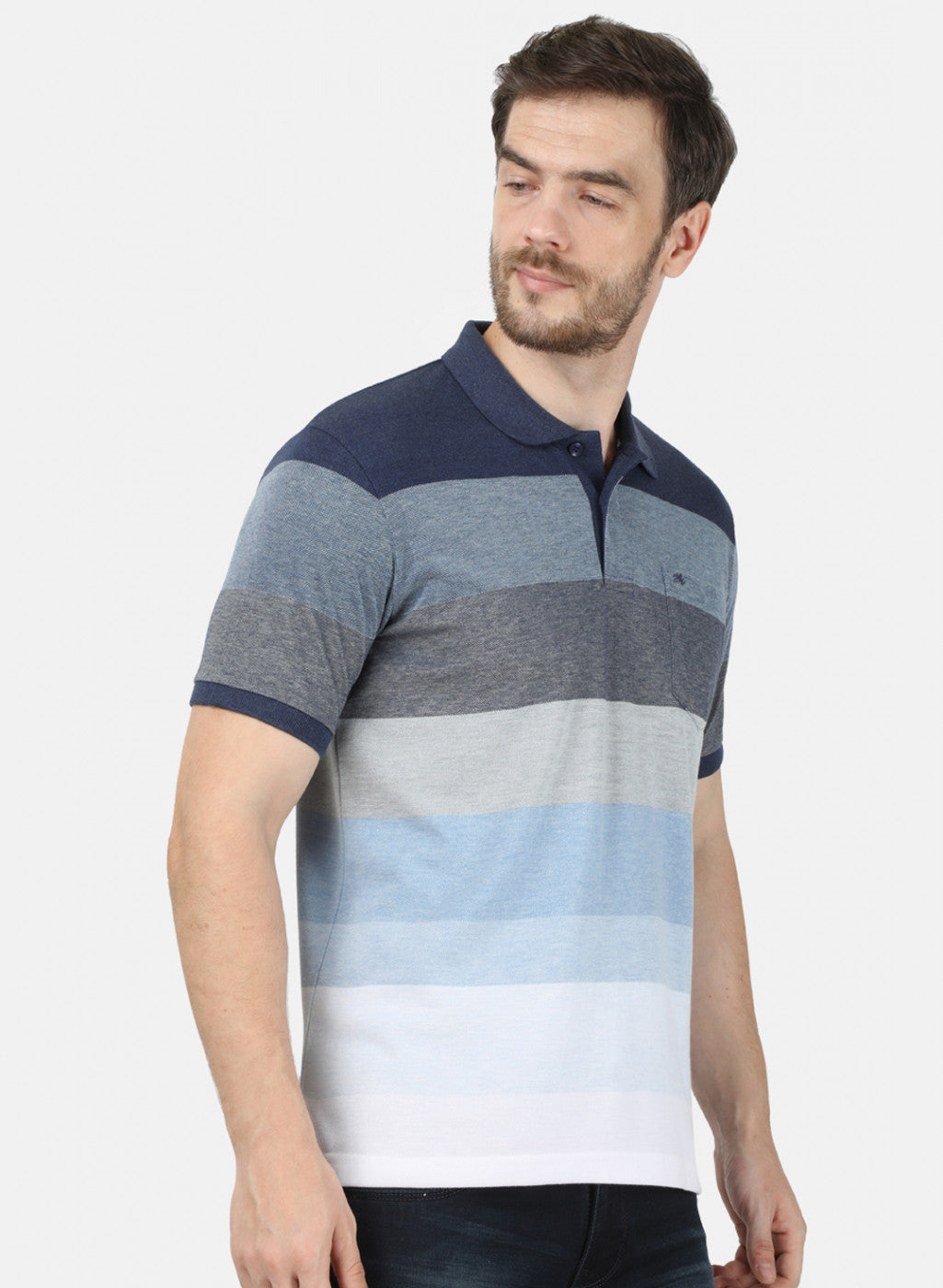 Mens NAvy Blue Stripe T-Shirt