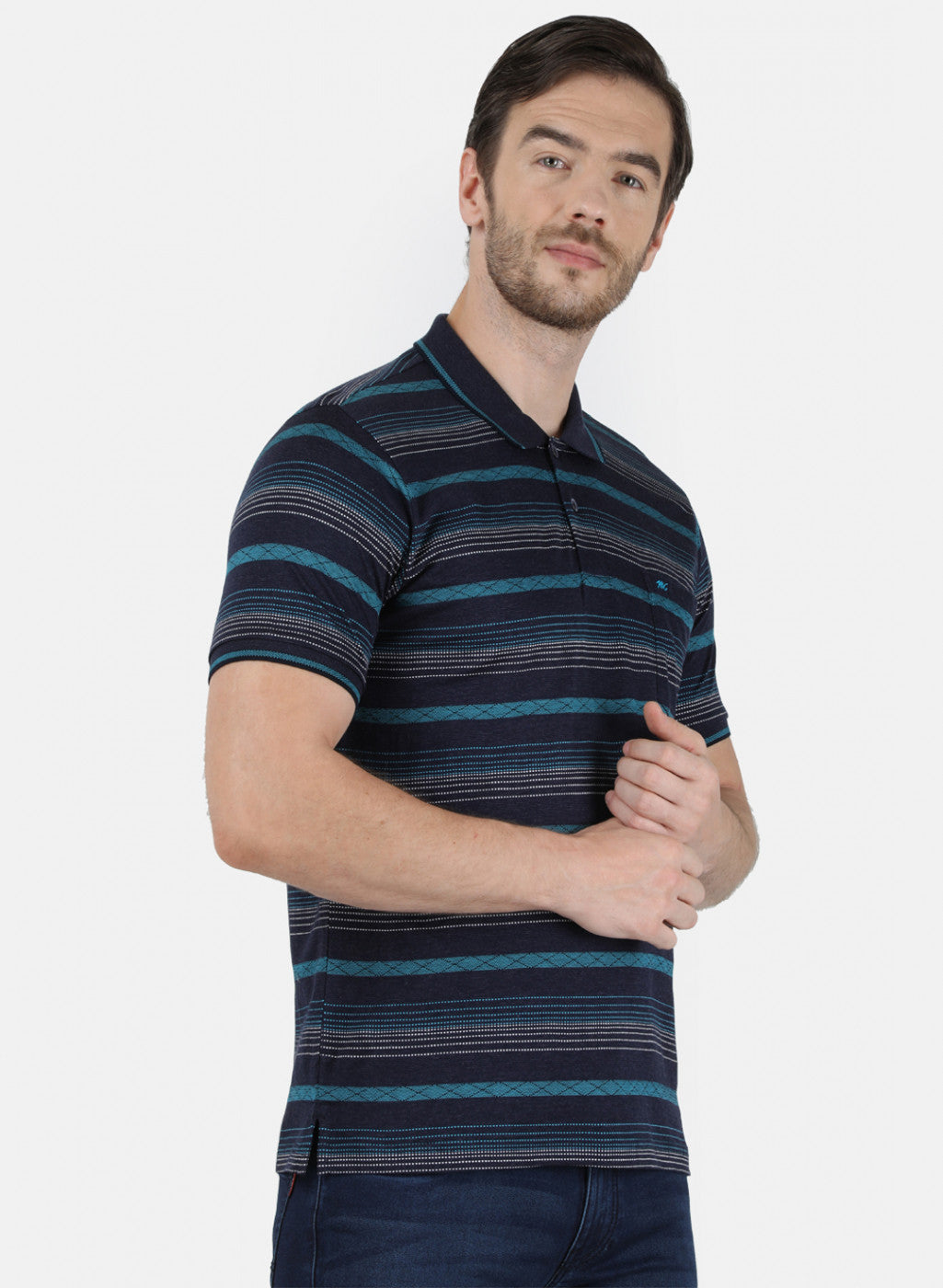 Mens Blue Stripe T-Shirt