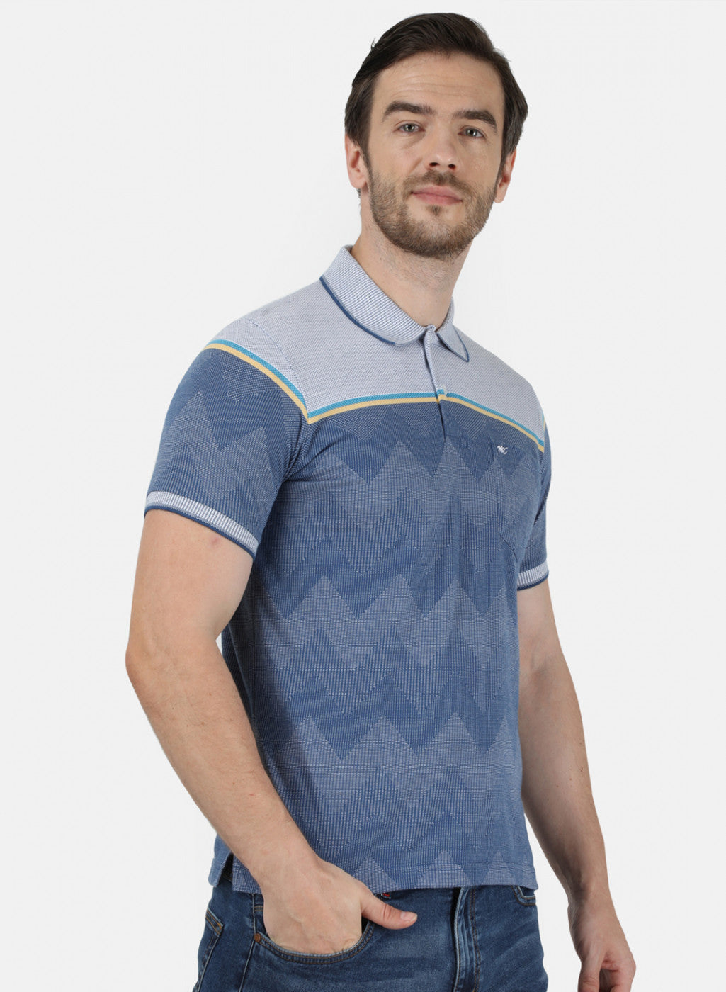 Mens Blue Stripe T-Shirt