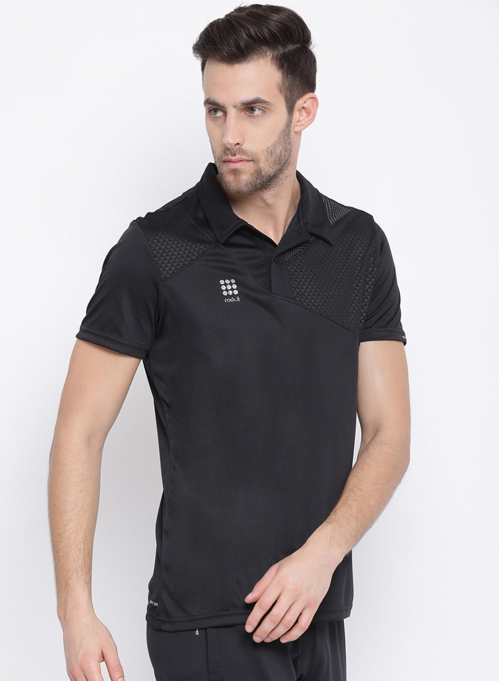 Rock.it Black Collar Regular Fit T-Shirt