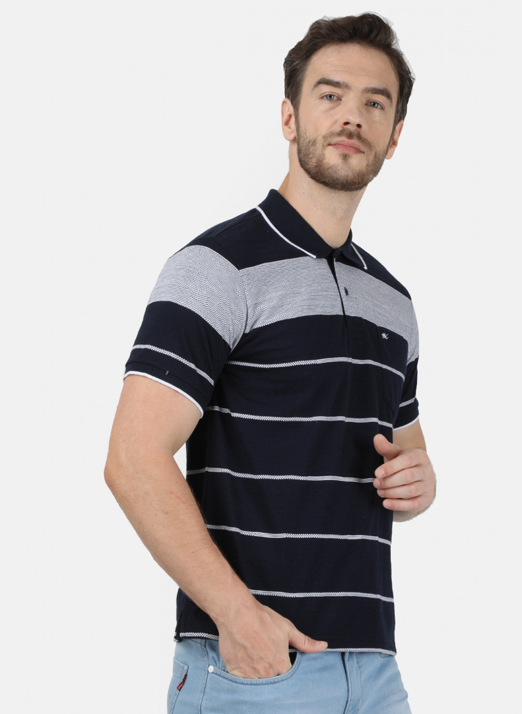 Mens NAvy Stripe T-Shirt
