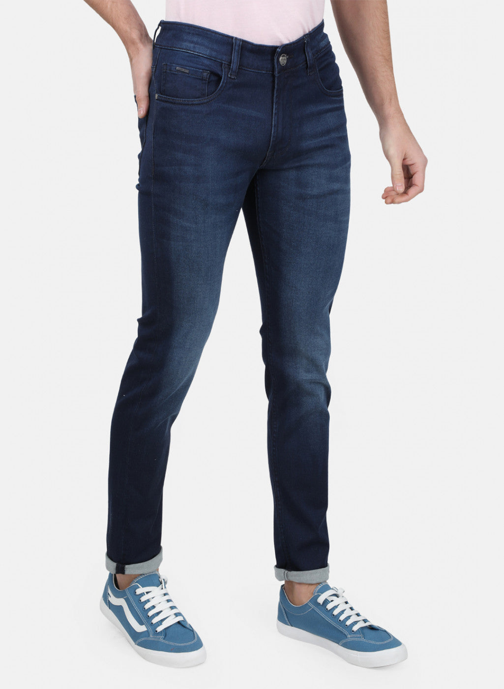 Mens Blue Skinny Denim