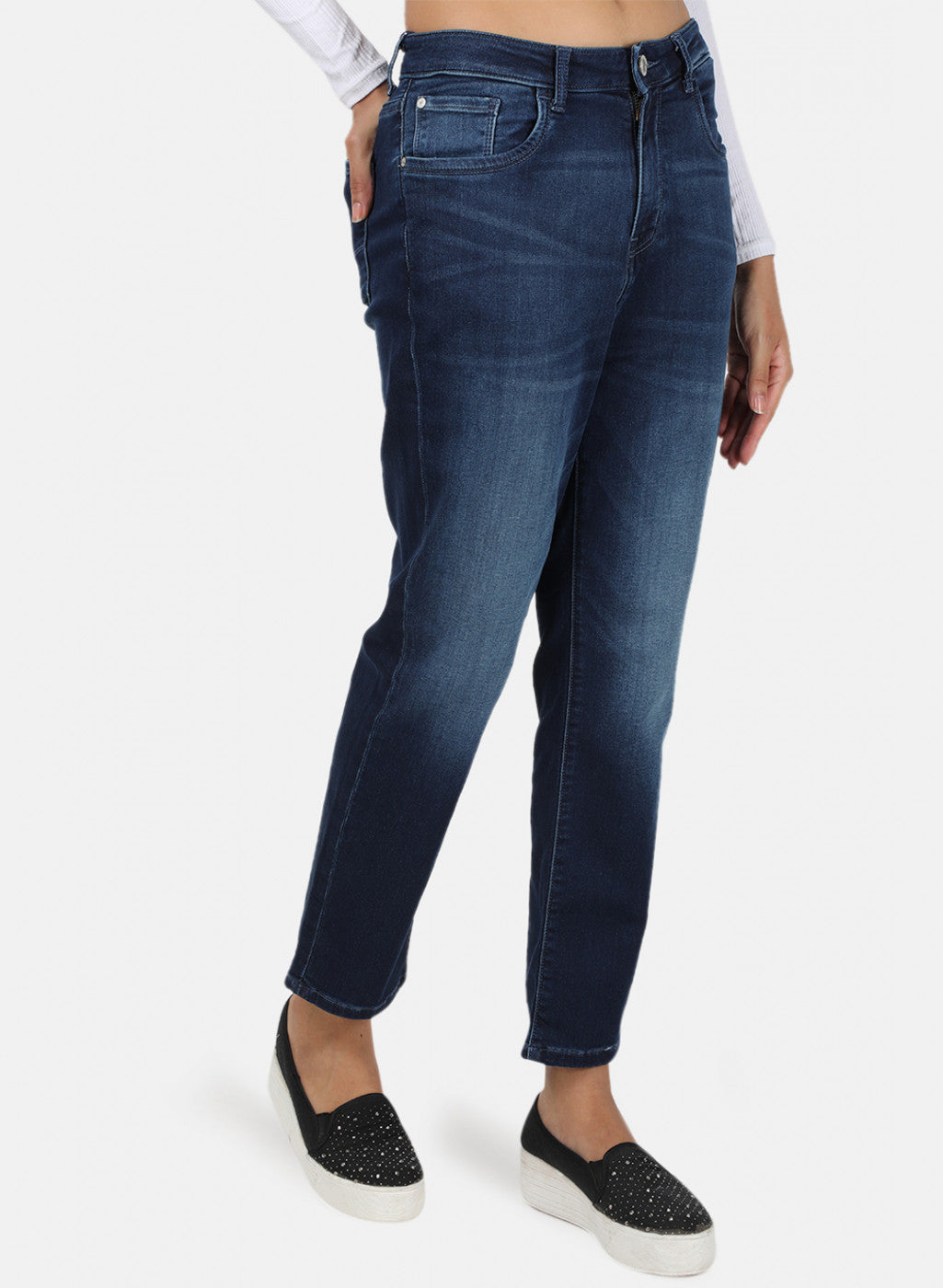 Womens Blue Regular Denim