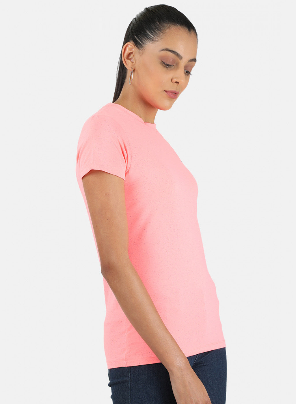 Womens Pink Plain Top