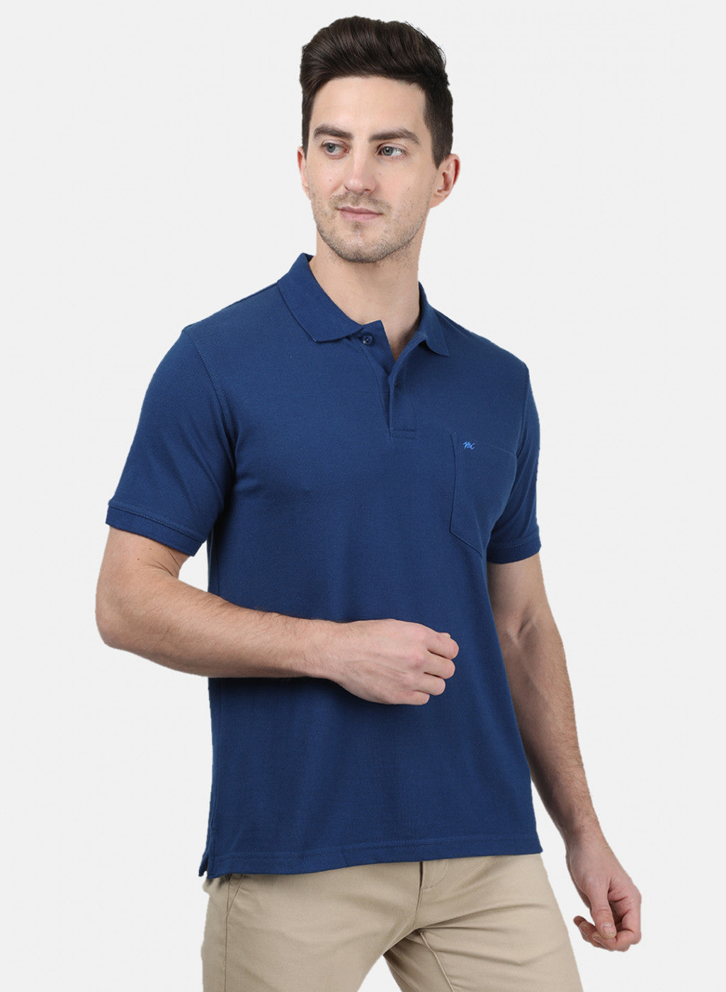 Mens NAvy Blue Plain T-Shirt