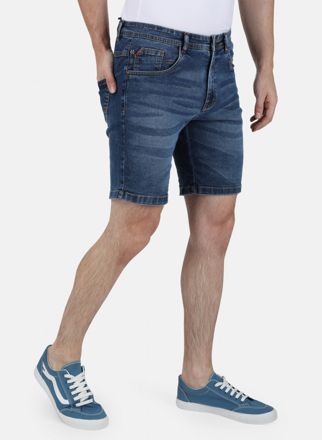 Mens Blue Light Wash Short