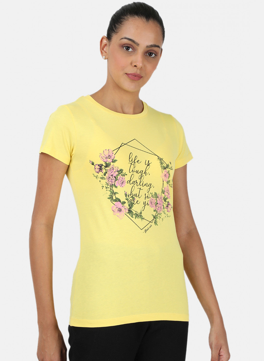 Womens Yellow & Blue Printed Top 2Pc Set