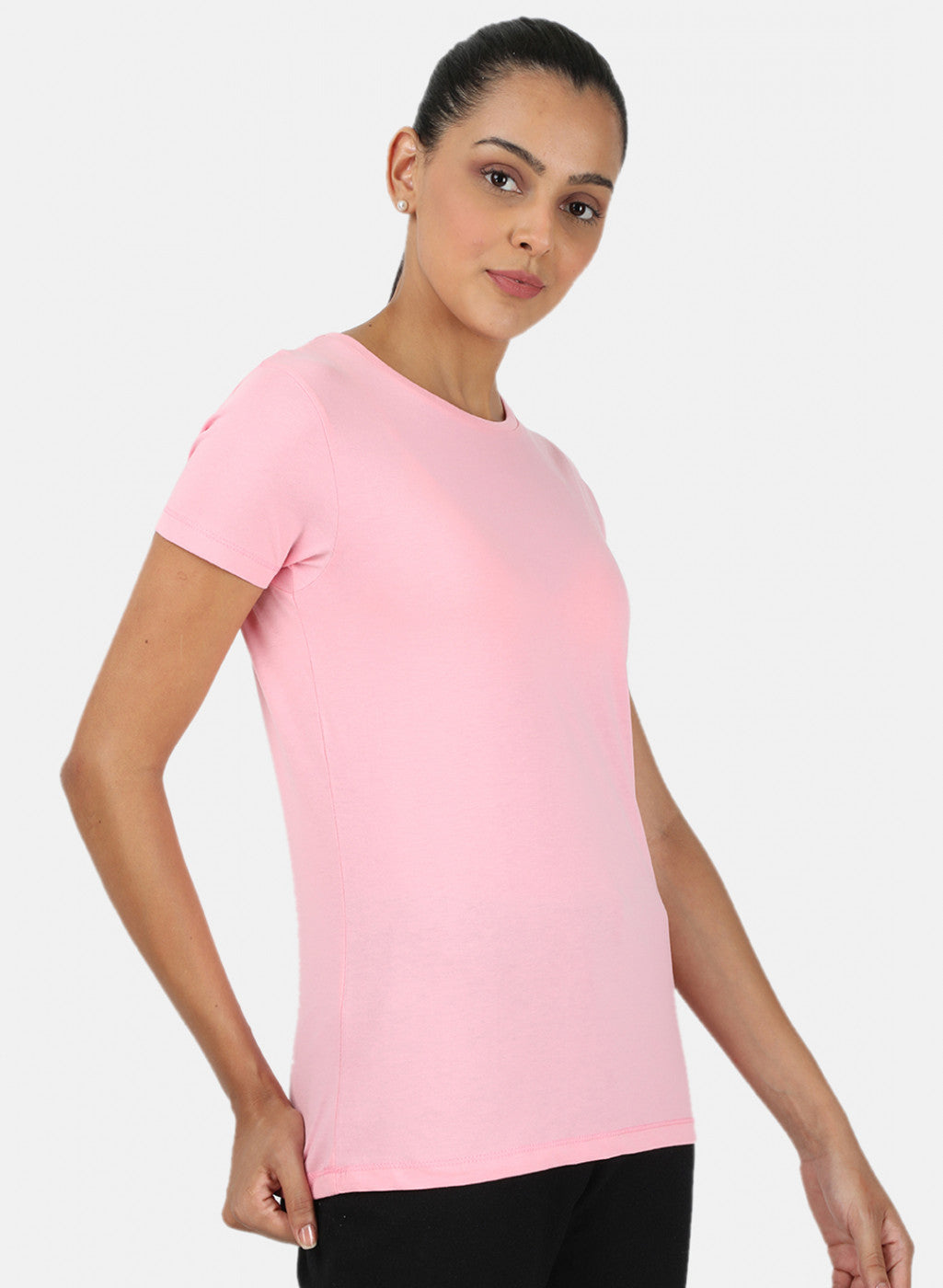 Womens Pink & Sea Green Plain Top 2Pc Set