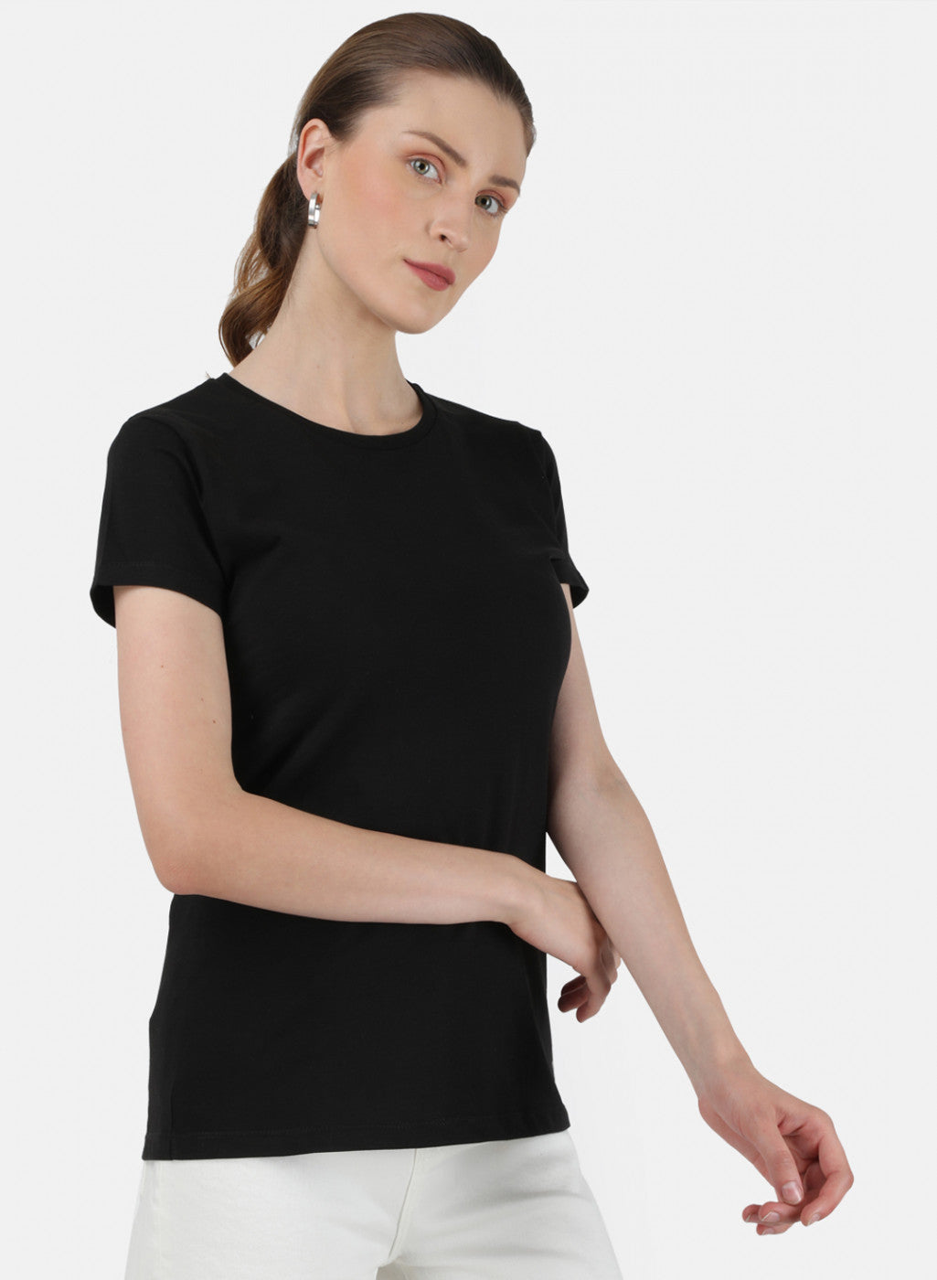 Womens Black & Grey Plain Top 2Pc Set