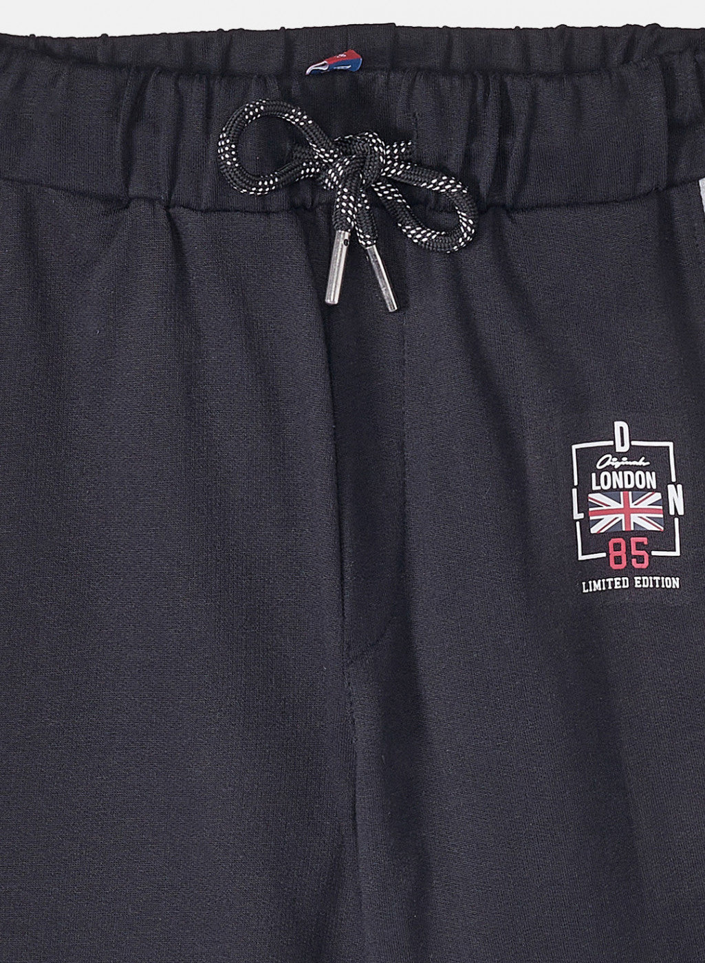 Boys Black Printed Capri