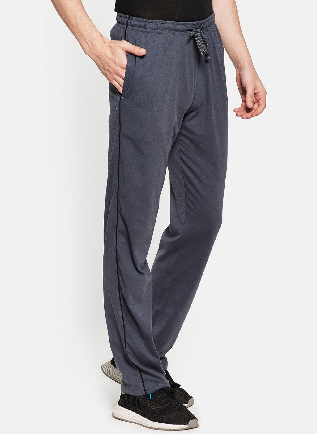 Mens Grey Plain Lower