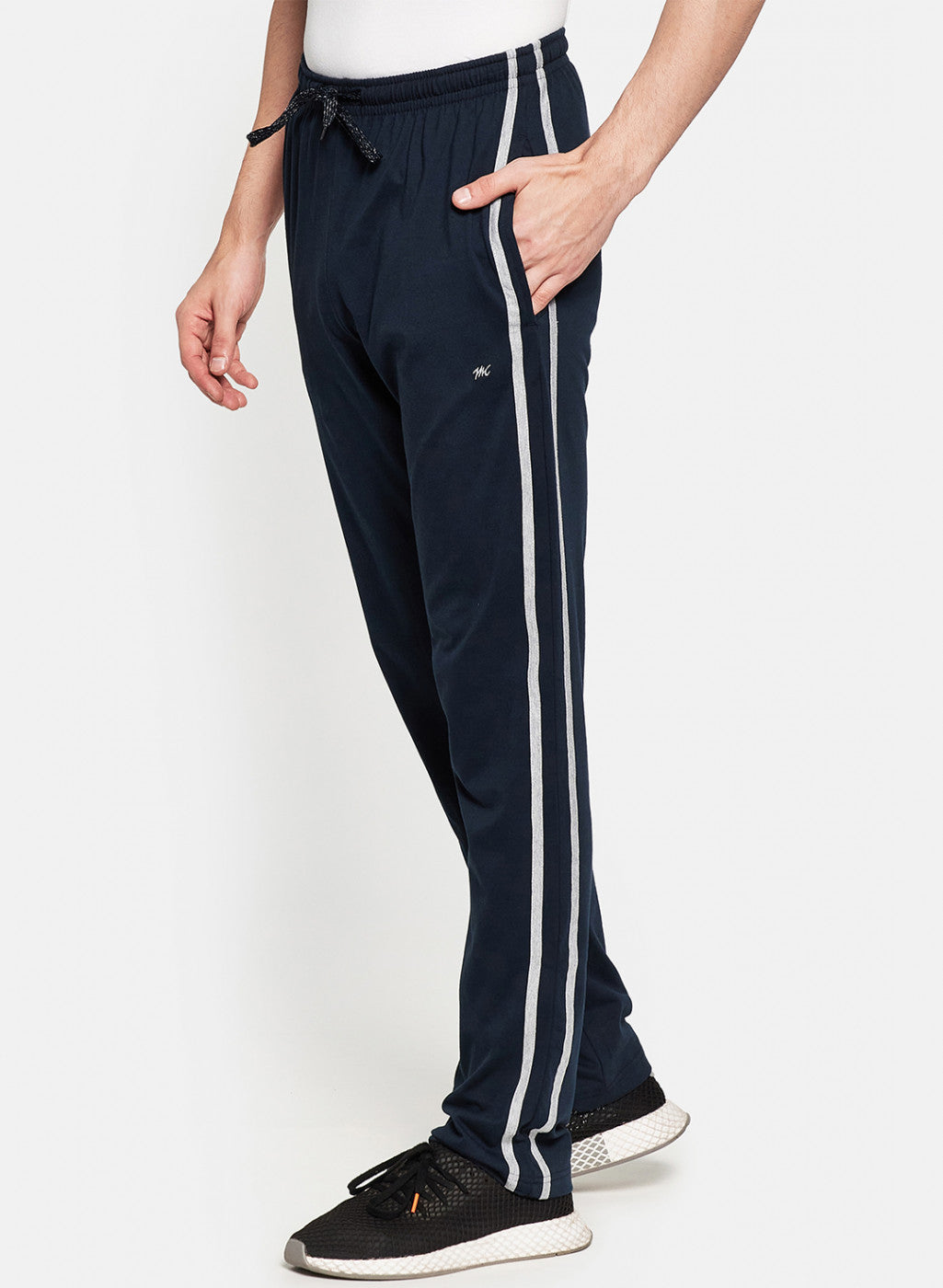 Mens NAvy Blue Plain Lower