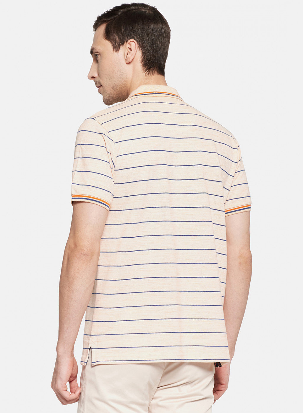 Mens Orange Stripe T-Shirt