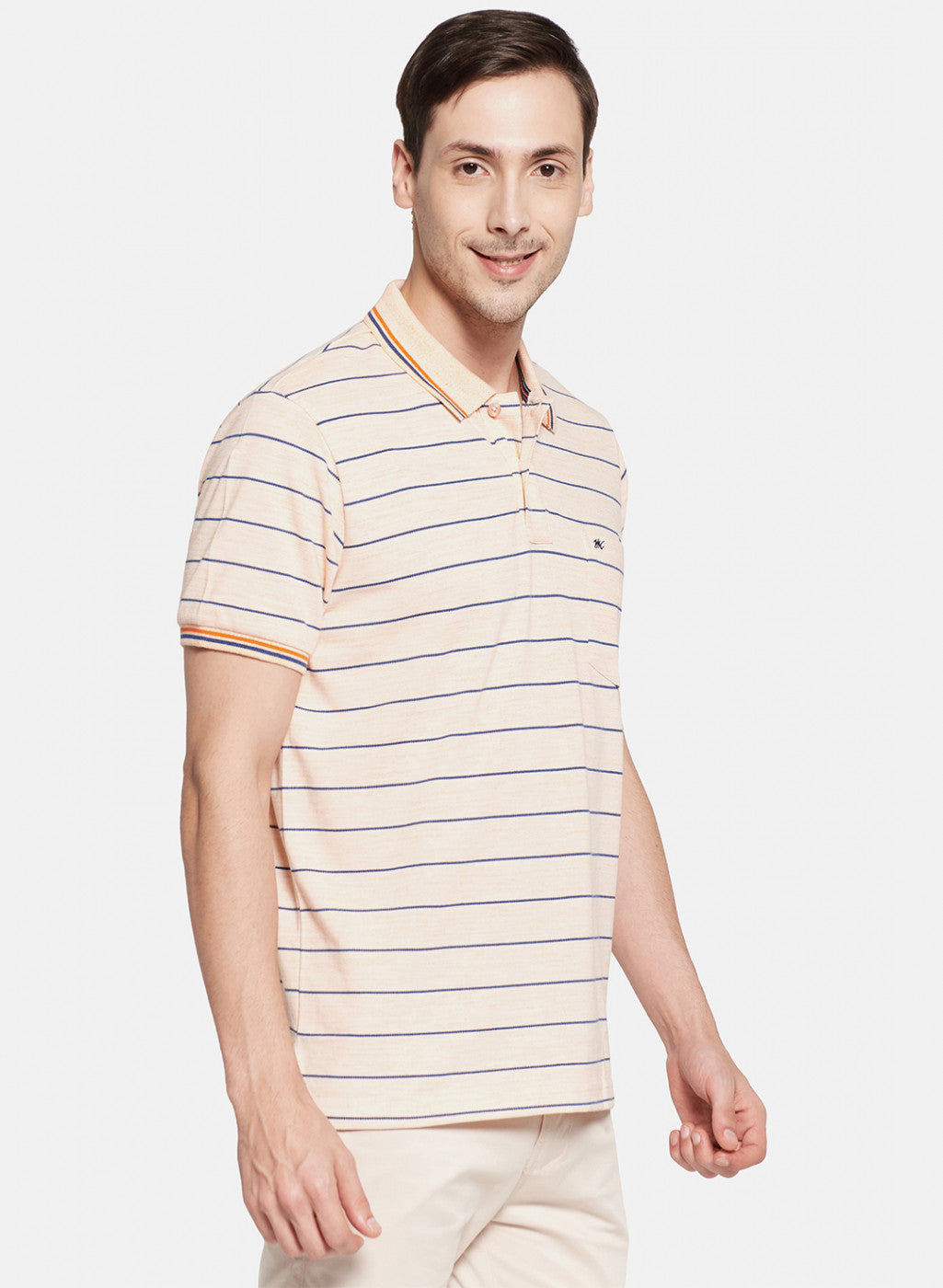 Mens Orange Stripe T-Shirt