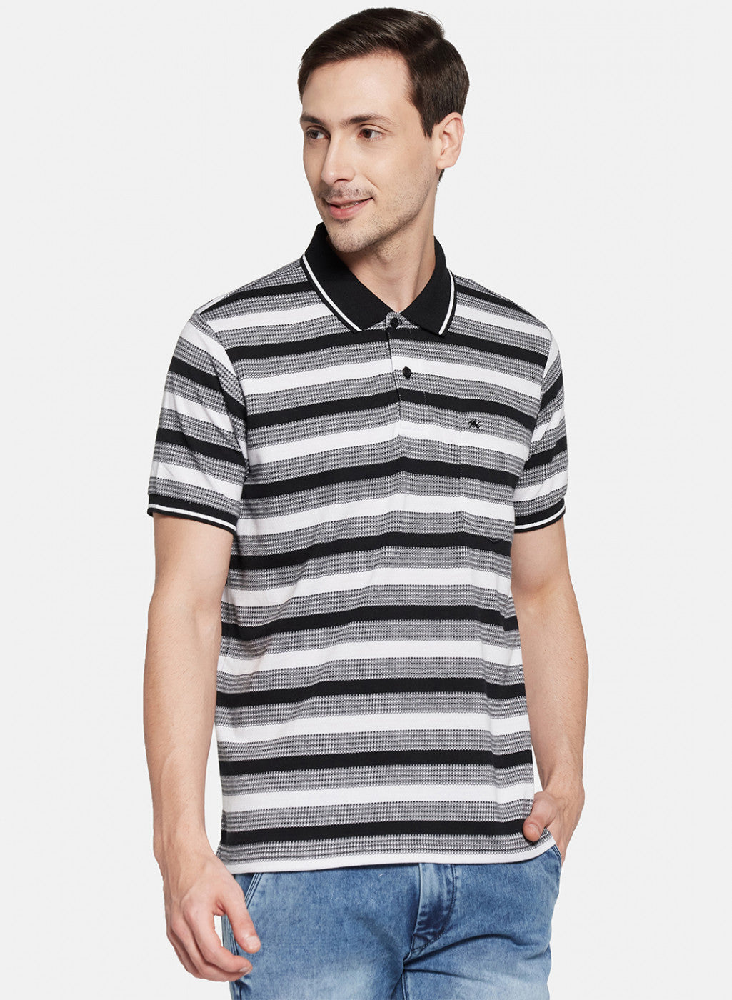 Mens Multi Color Stripe T-Shirt