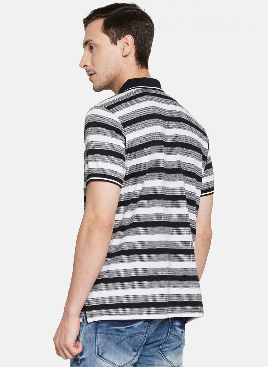 Mens Multi Color Stripe T-Shirt