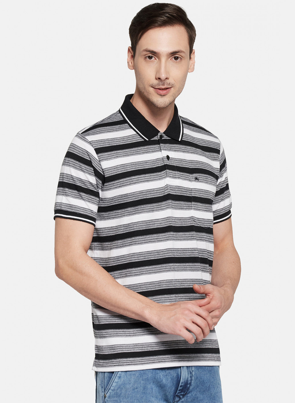 Mens Multi Color Stripe T-Shirt