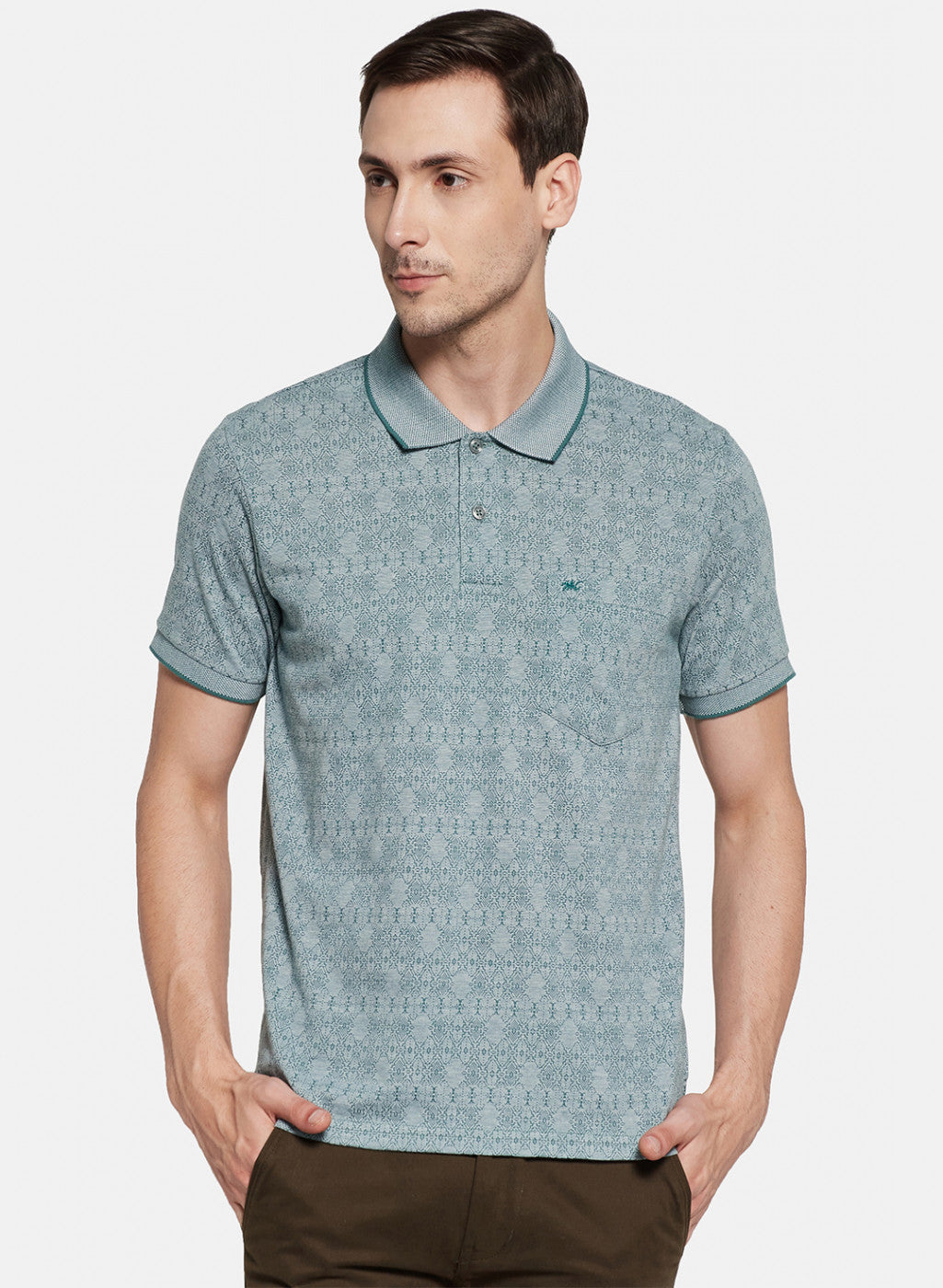 Mens Green Stripe T-Shirt