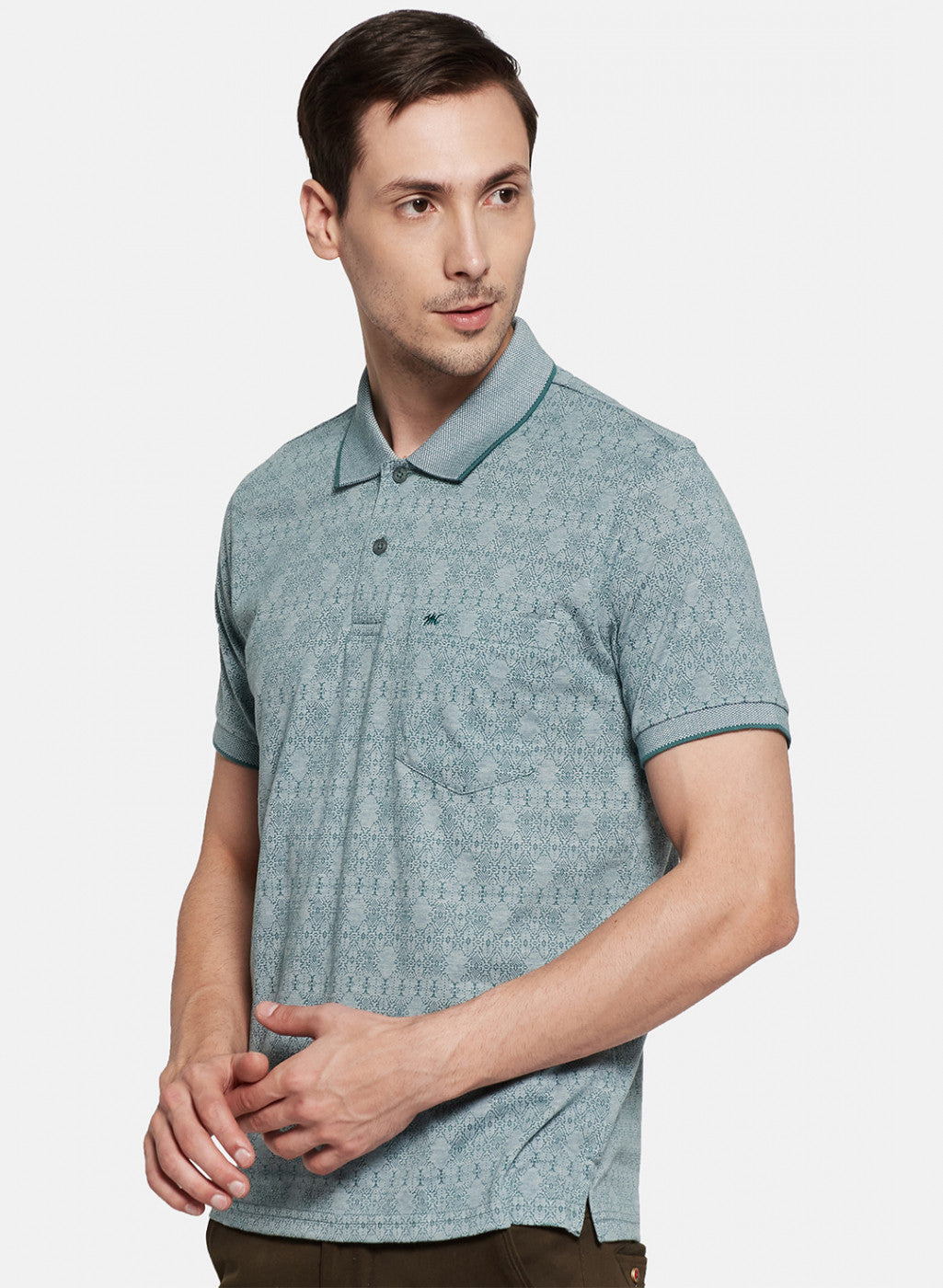 Mens Green Stripe T-Shirt