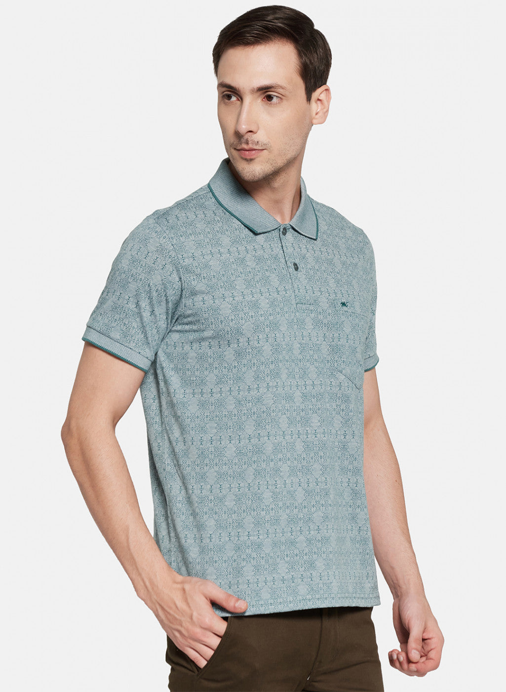 Mens Green Stripe T-Shirt