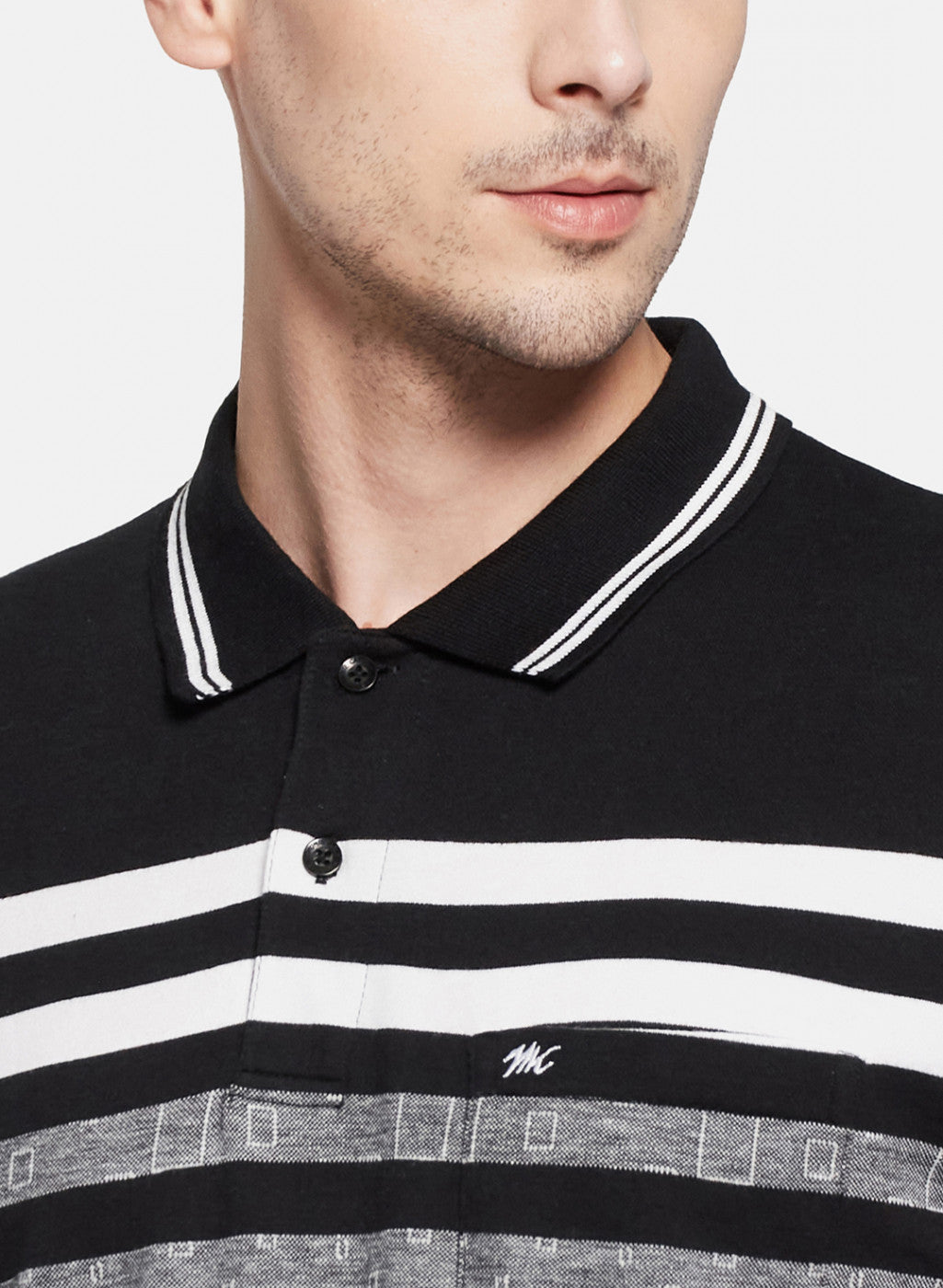 Mens Black Stripe T-Shirt