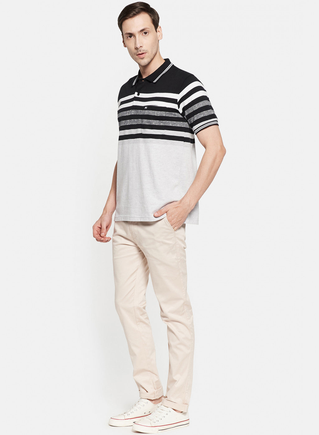 Mens Black Stripe T-Shirt