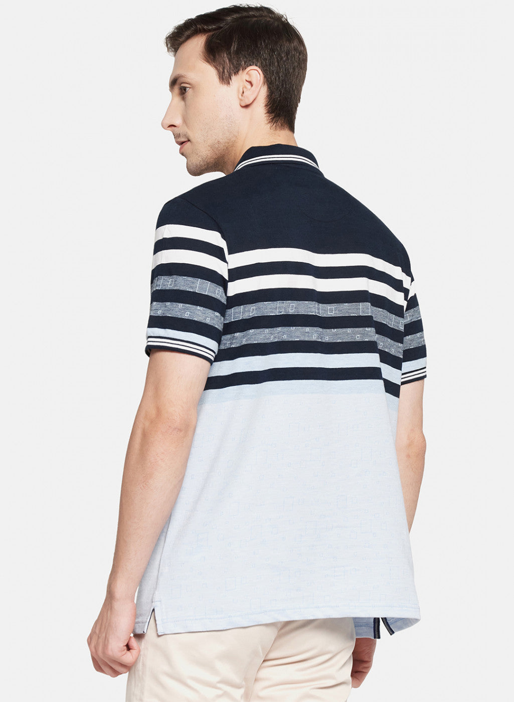 Mens NAvy Blue Stripe T-Shirt