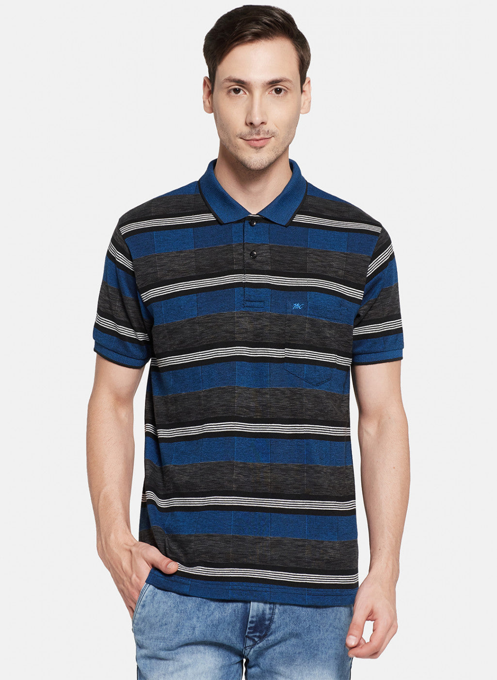 Mens Blue Stripe T-Shirt