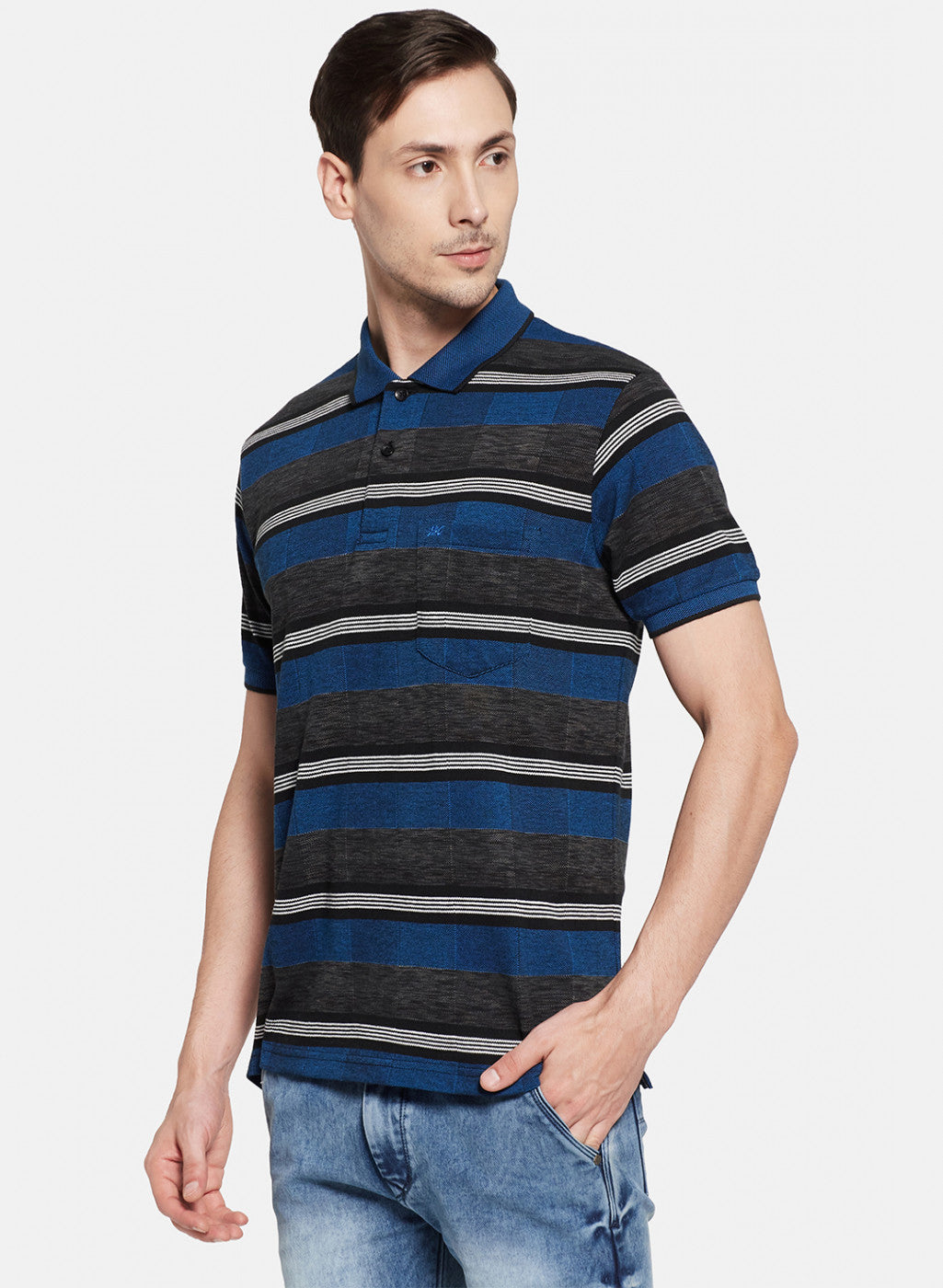 Mens Blue Stripe T-Shirt