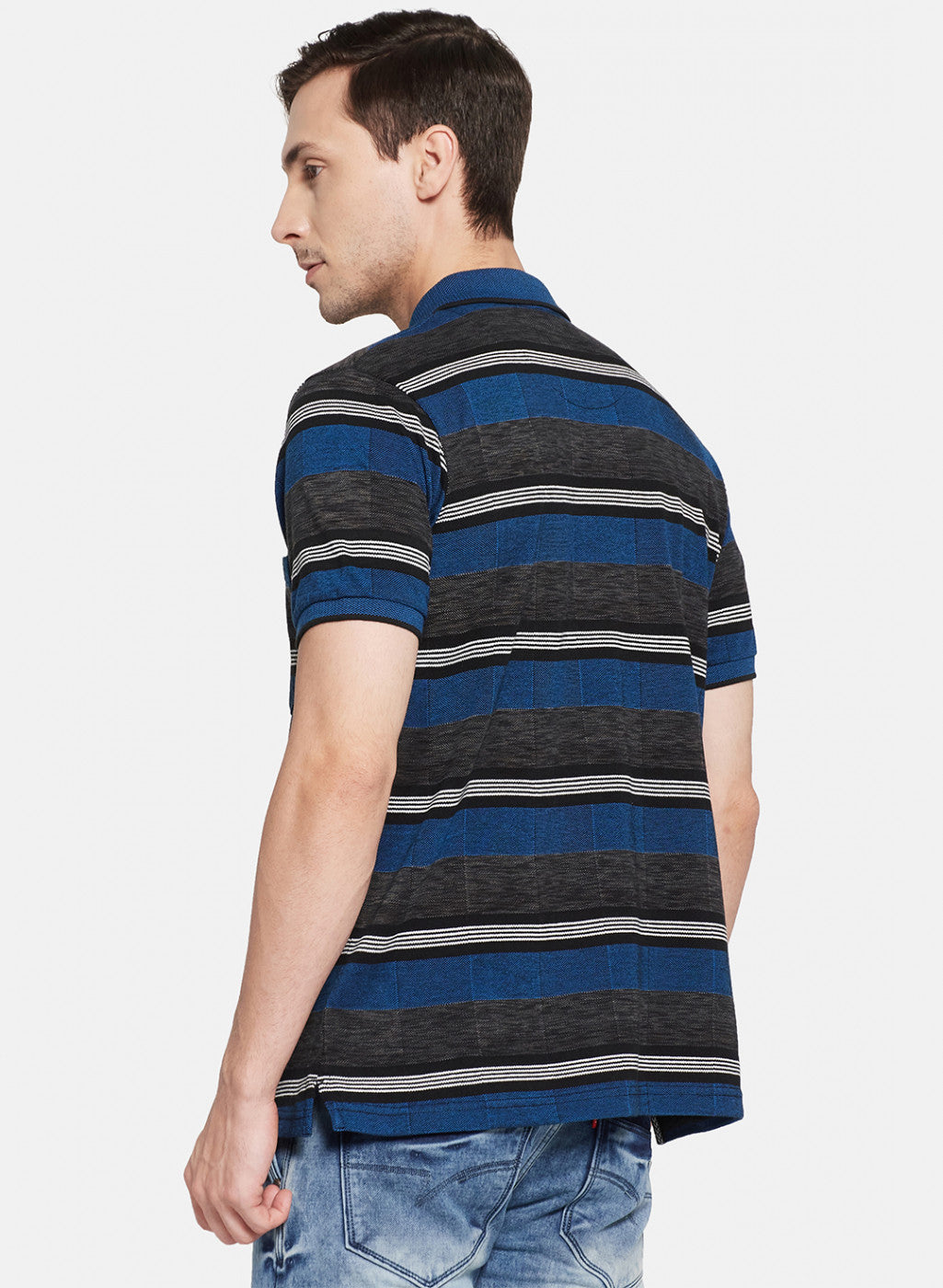 Mens Blue Stripe T-Shirt