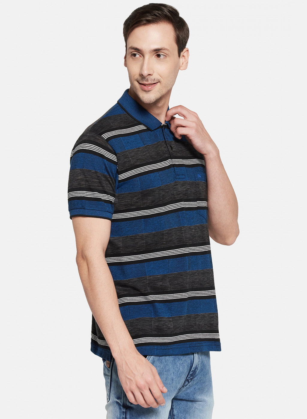 Mens Blue Stripe T-Shirt
