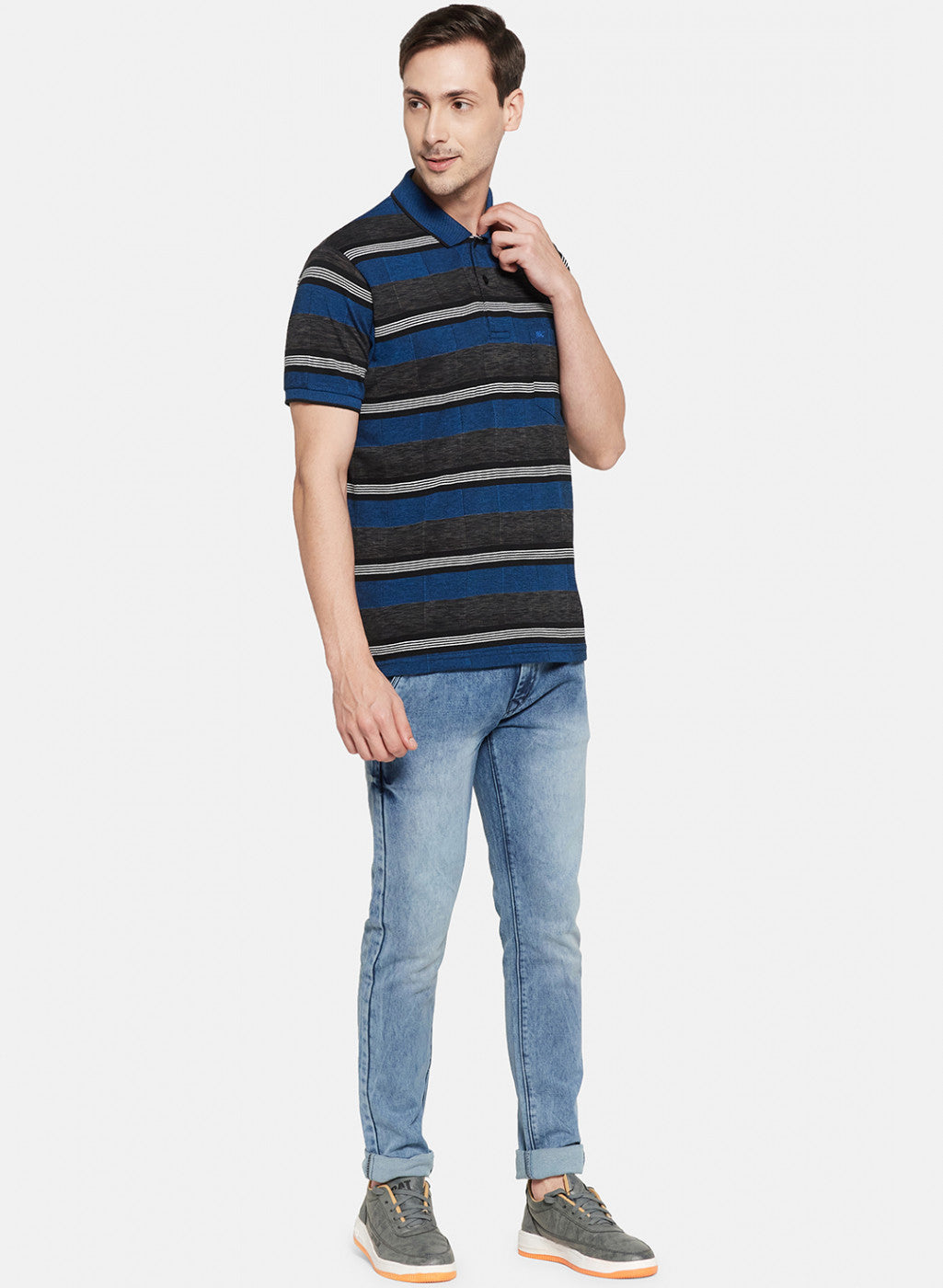 Mens Blue Stripe T-Shirt