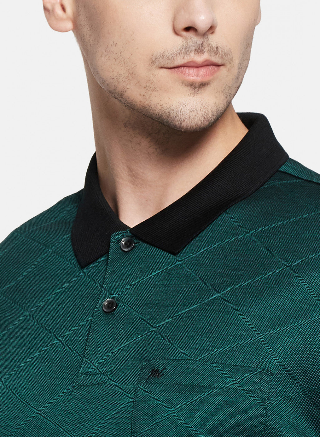 Mens Green Stripe T-Shirt