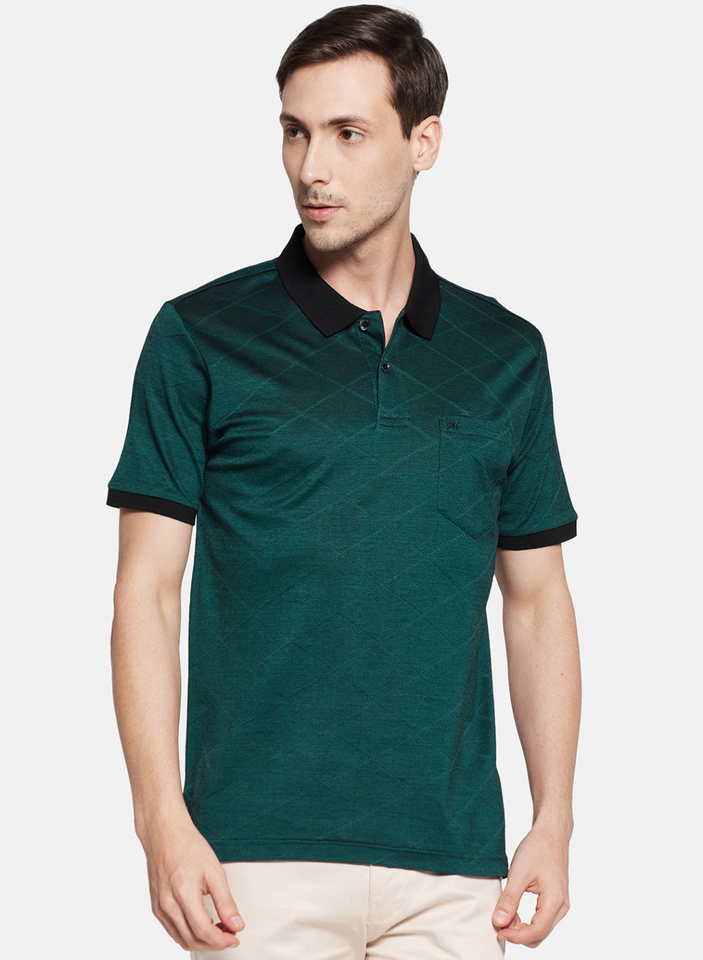 Mens Green Stripe T-Shirt