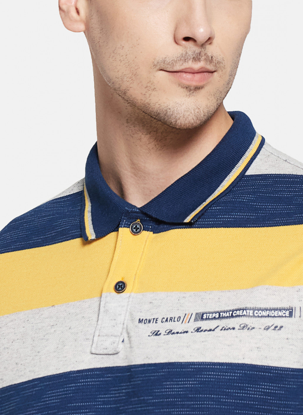 Mens Yellow Stripe T-Shirt