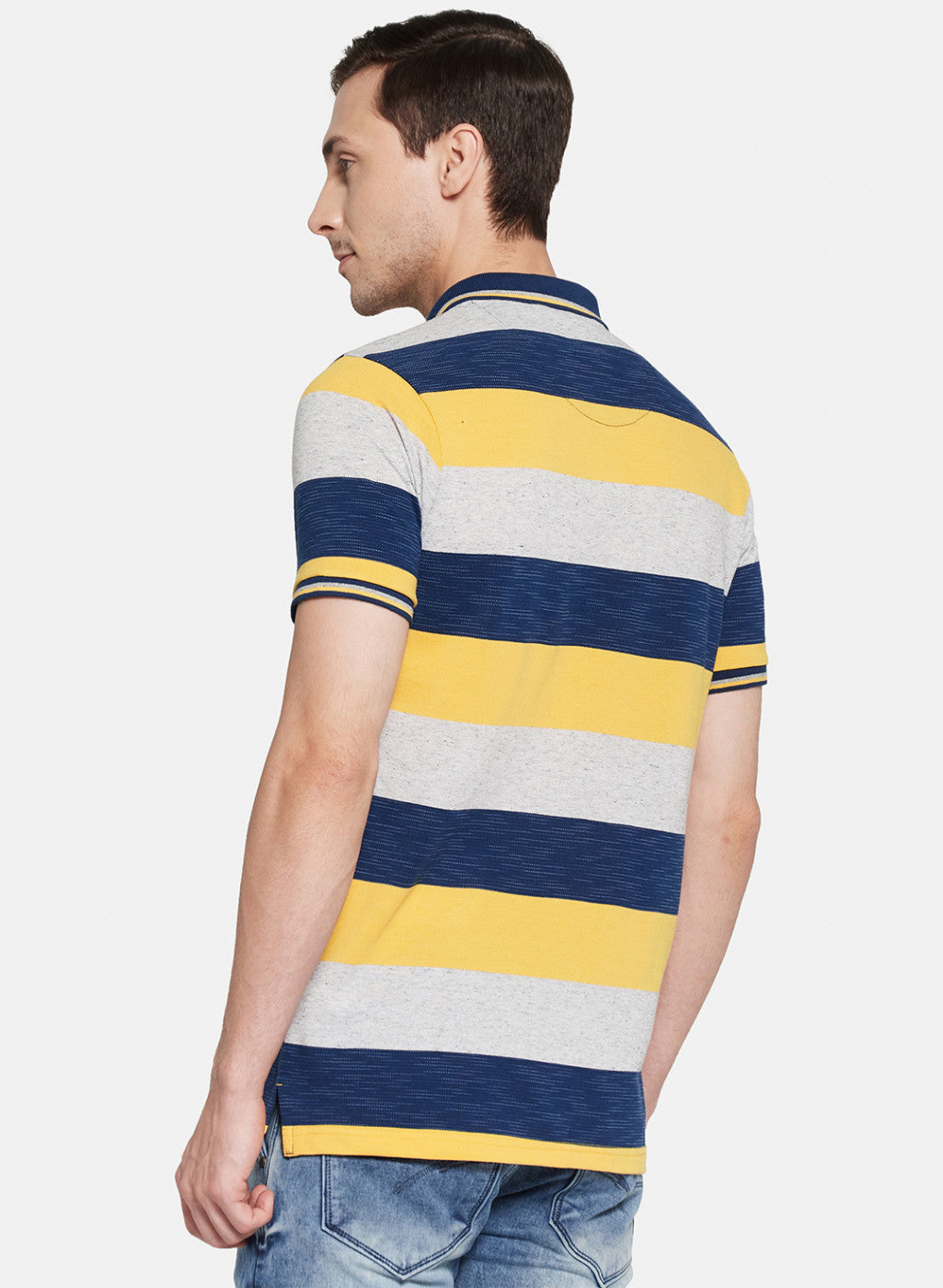 Mens Yellow Stripe T-Shirt