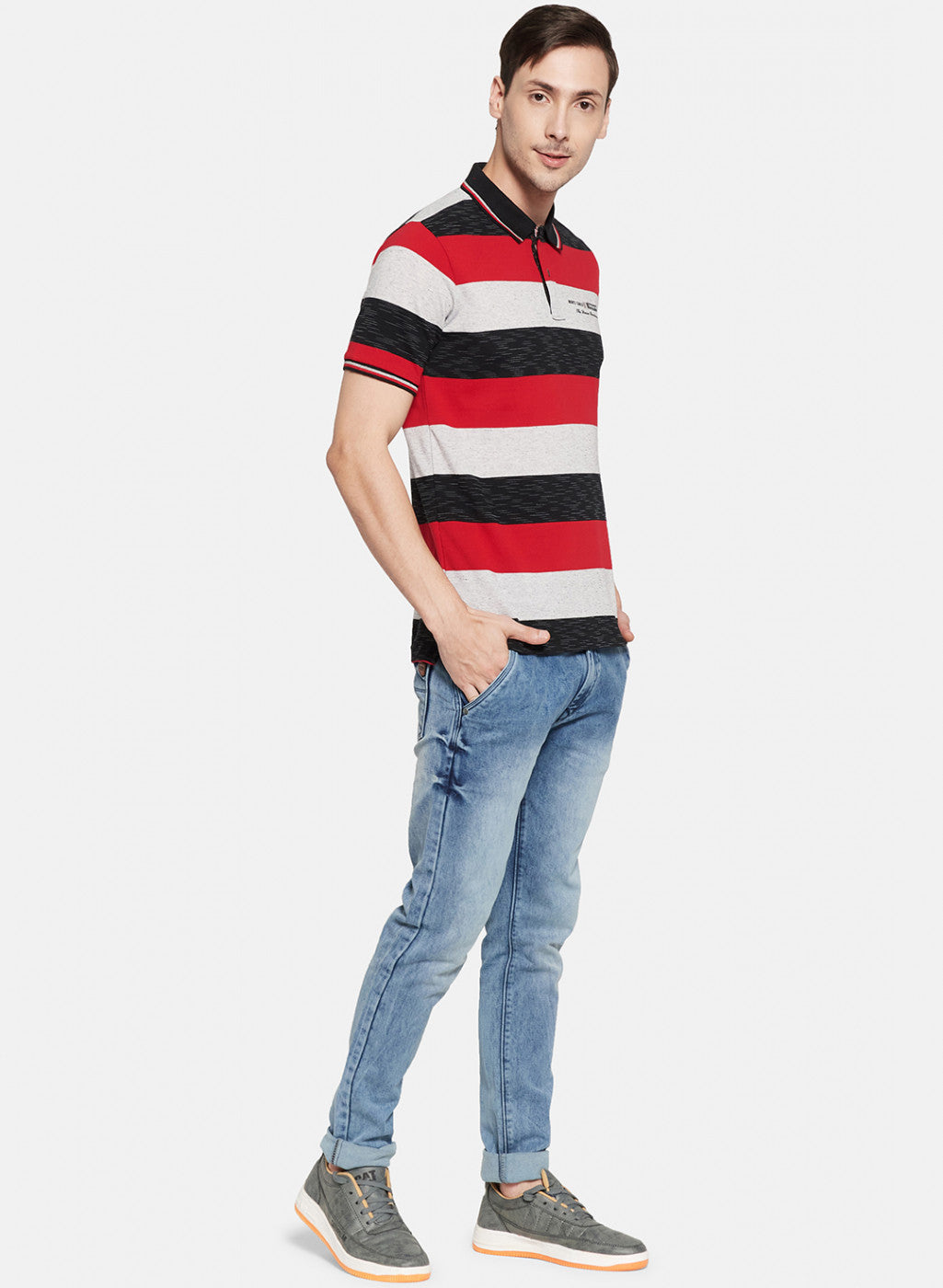Mens Red Stripe T-Shirt