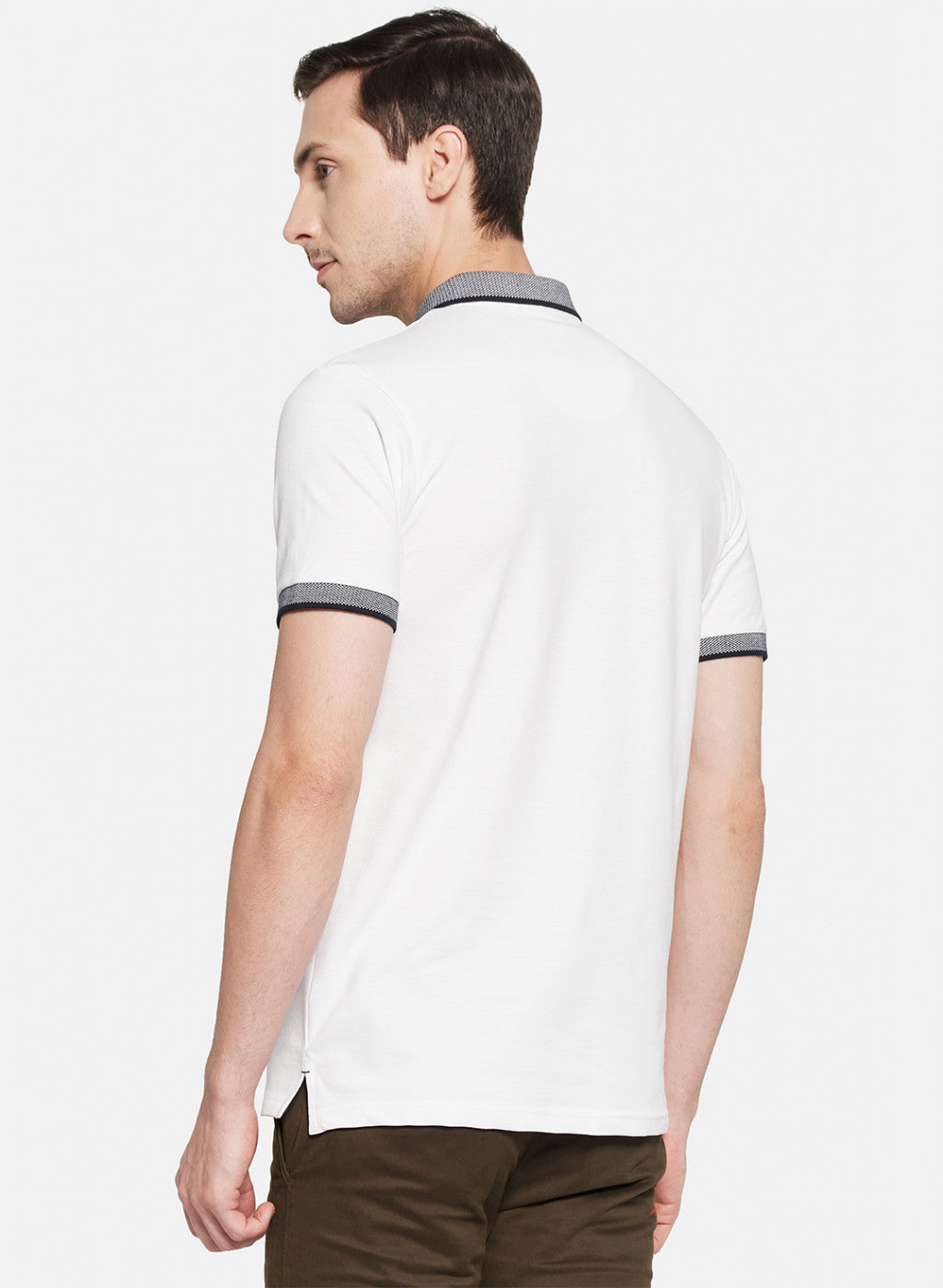 Mens White Stripe T-Shirt