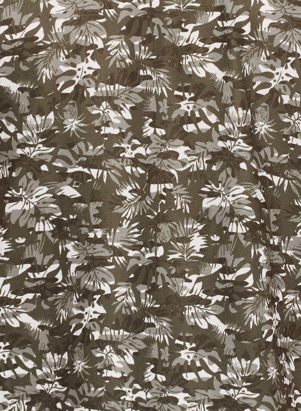 Mens Olive Printed T-Shirt