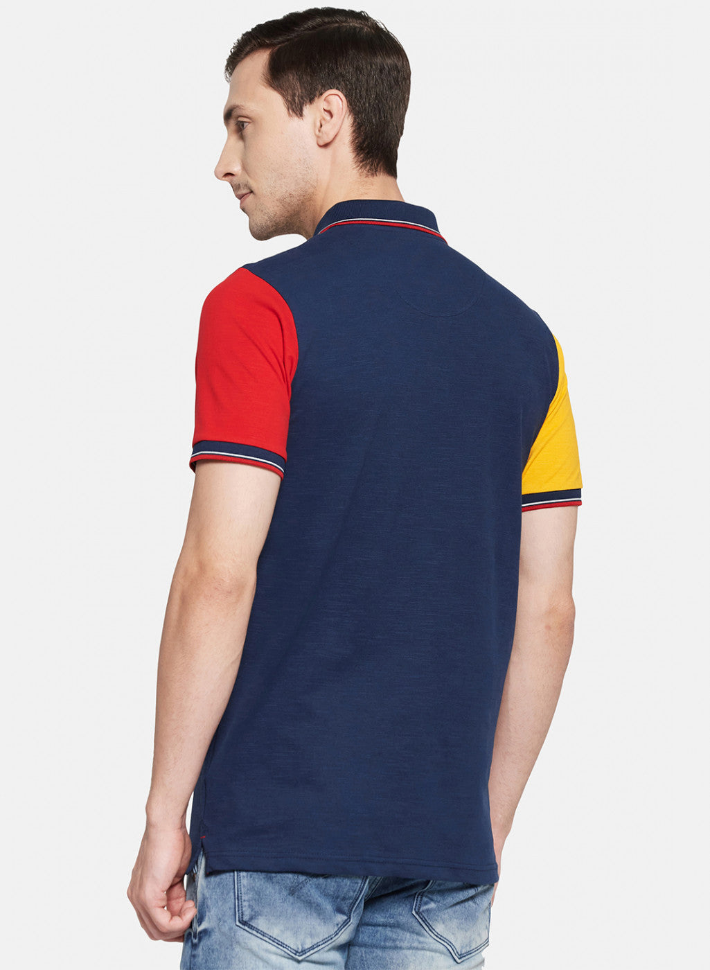Mens Blue Printed T-Shirt