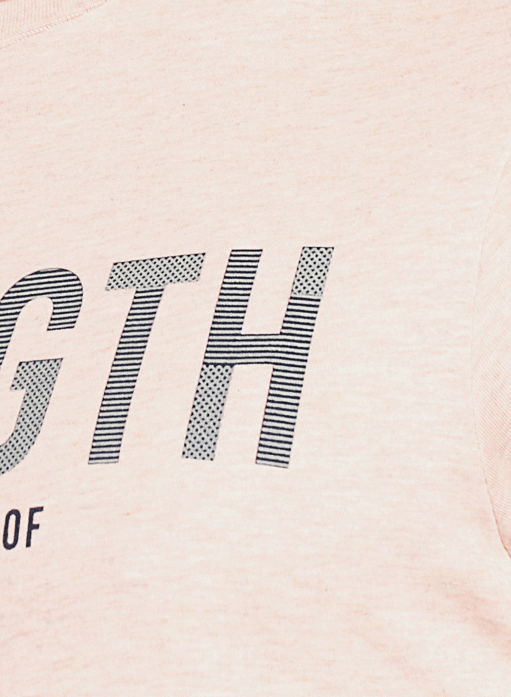 Mens Light Pink Printed T-Shirt
