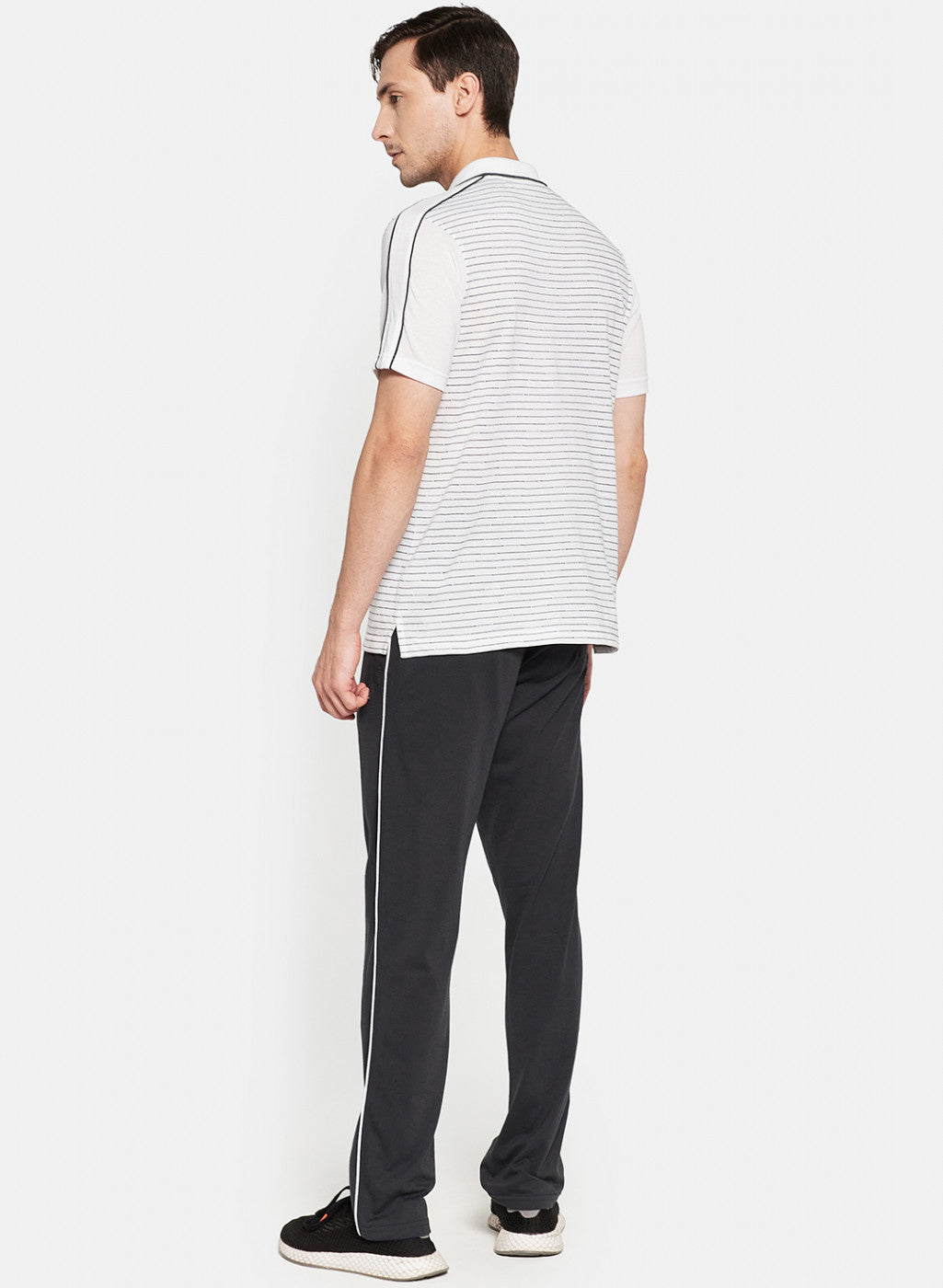 Mens White Stripe Lower Set