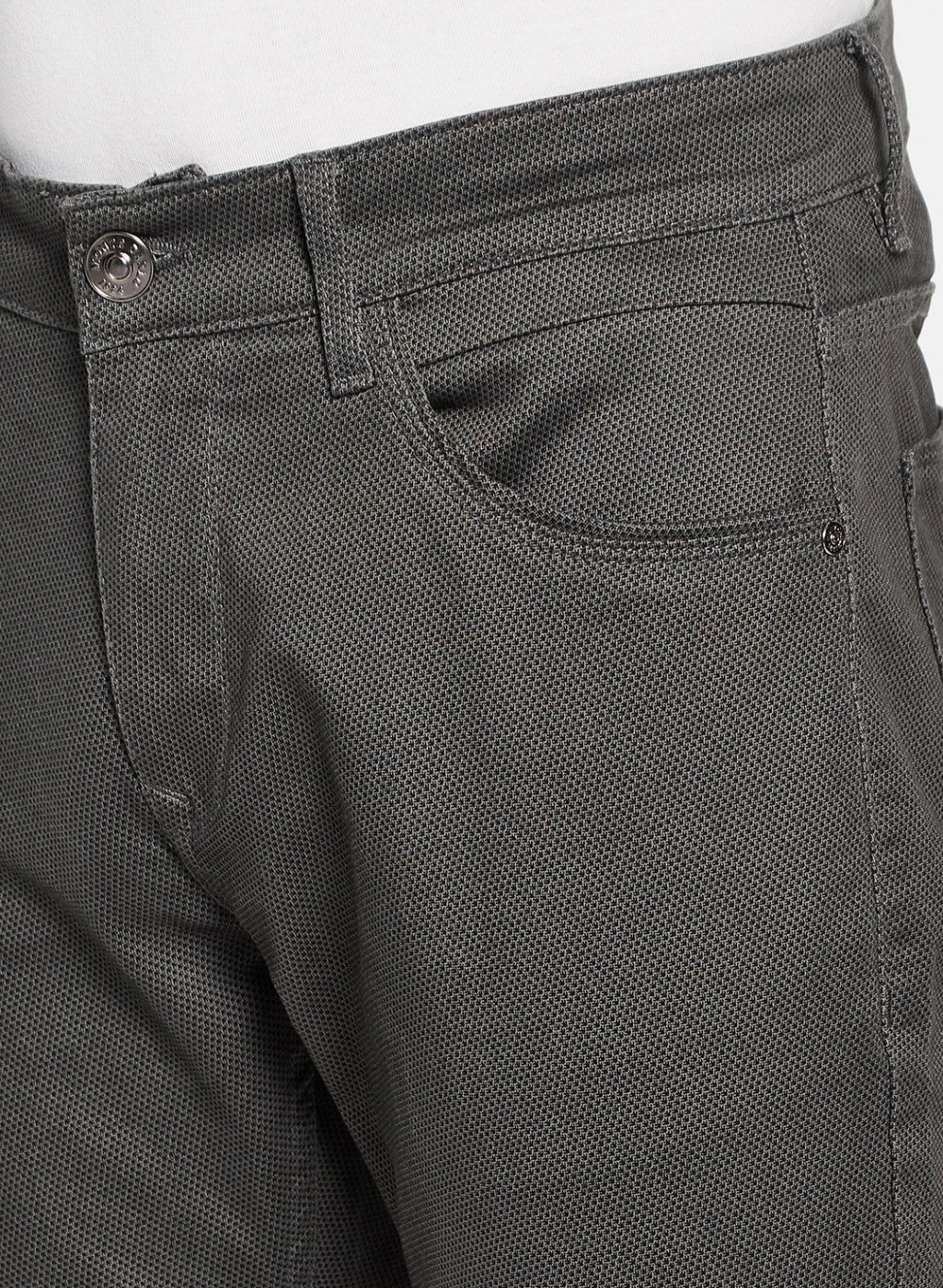 Mens Dark Grey Narrow Denim