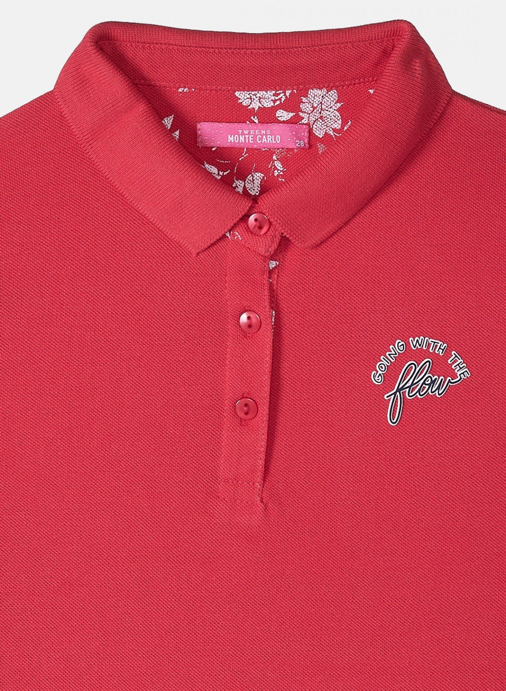 Girls Pink Plain T-Shirt