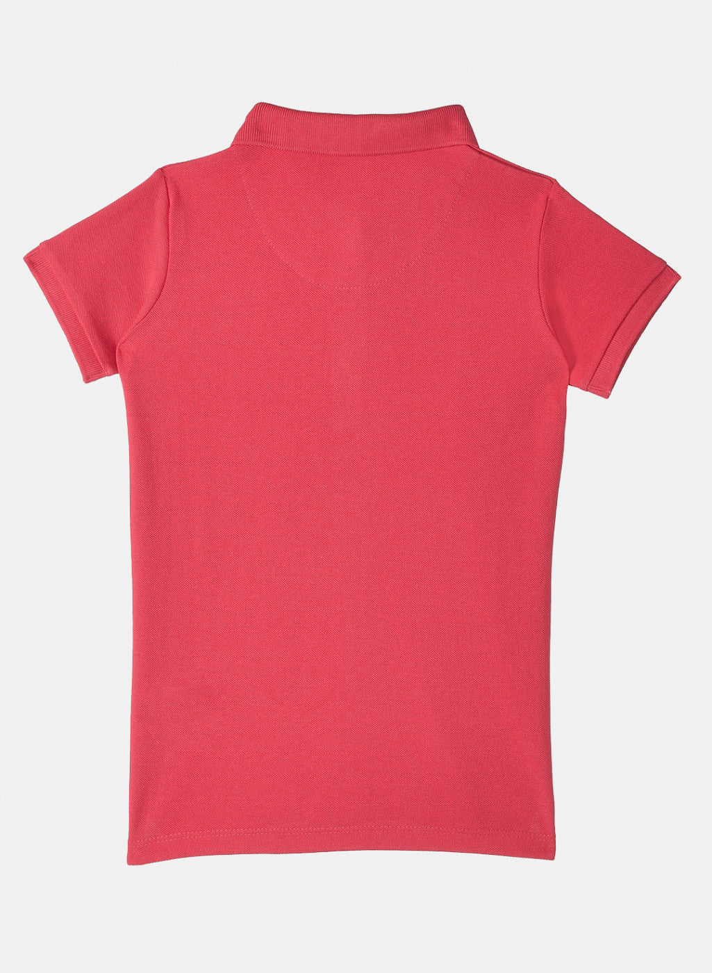 Girls Pink Plain T-Shirt